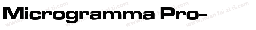 Microgramma Pro字体转换